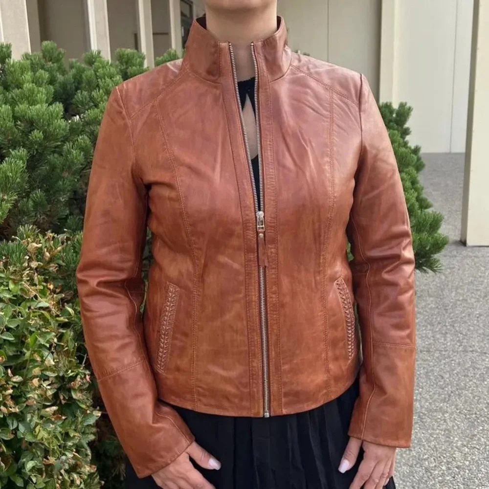 Mavericks of Scottsdale Vintage Brown Leather Jacket